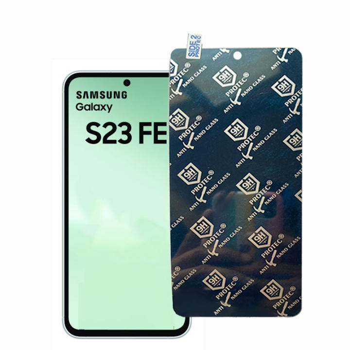 Samsung Galaxy S23 FE Ceramic Matte Screen Protector NO BLACK EDGE BORDER Flexible For s23 fe - Matte Transparent