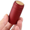100 PVC -Shrinkable Cap with Tearing Line, Red Wine Cap, Plastic Cap, Self-Brewed Wine Bottle Sealing Cap. 