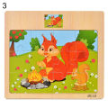 Wooden Colorful Dinosaur Zebra Animal Jigsaw Puzzles Board Intelligent Kids Toy. 