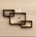 Wall mounted Wooden piece decoration shelves racks wall decor home decor office tiers decoration piece holder Box intersect shelves 3 nd 6 Tier wall decoration shelf. 