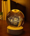 Creative Galaxy Planet Crystal Ball Night Light USB | 3D Moon Galaxy Lamp for Nursery Room & Children Bedroom Pakistan. 