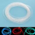 1.5mm/ 2mm/ 3mm/ 4mm PMMA Plastic Fiber Optic Cable Side Grow Neon Cord Led EL Wire String Led Strip Flexible Light Rope Tube. 