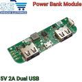 1A/2A 5V Single/Dual USB Power Bank Module 18650 Battery Charging Control Circuit. 
