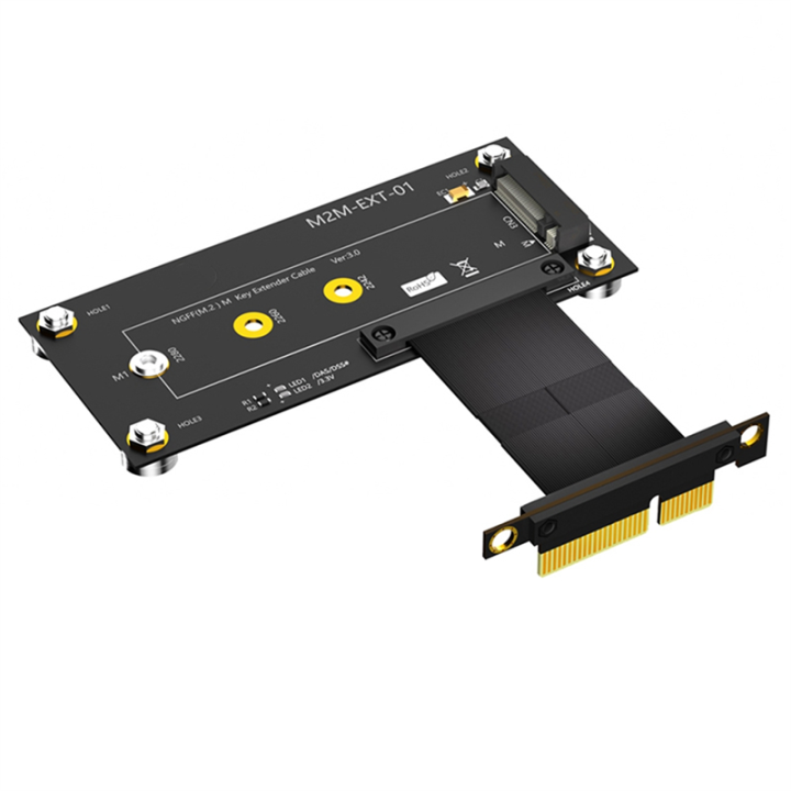M.2 NVME Key M to PCI Express X4 Extension Cable Expansion Board Supports 2230 2242 2260 2280 M2 NVME SSD Replacement
