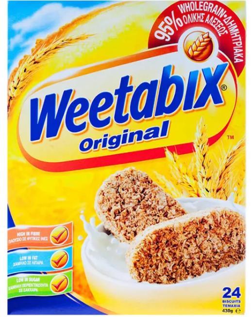 Weetabix Original Wheat Cereal ,24 Pieces, 430g