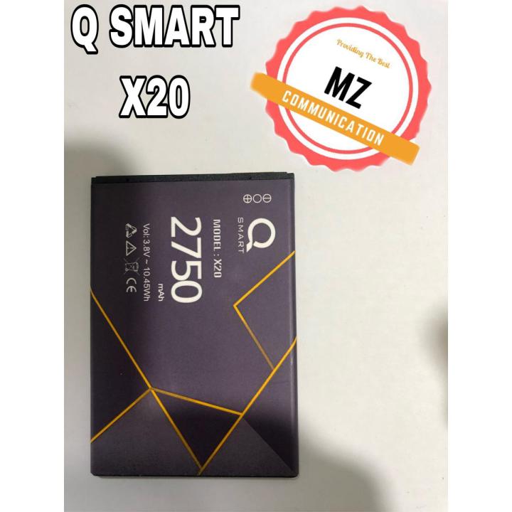 QSMART X20 BATTERY Q SMART X20 BATTERY WITH 2750MAH CAPACITY BRAND NEW ORIGINAL BATTERY FOR Q.MOBILE Q SMART X20 BATTERY