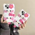 Sroof Case For iPhone 11 12 13 14 15 Pro Max Fun and Cute Ice Cream Kitty Cat Silicone Anti Drop phone case back cover. 