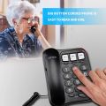 Ornin S016 Big Button Corded Telephone with Speaker, Hearing Aid Compatible for Seniors (Black). 
