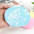 Pack of 2 Natural Fiber Facial Cleansing Sponge Beauty Blender Makeup Remover Scrub Puff Multi Color Random. 