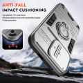Vantime for Infinix HOT 50i / Smart 9 HD Tough Armor Case with Stand & Slide Camera Cover Shockproof Hard Back Casing. 