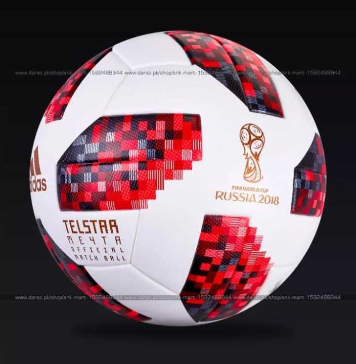 Telstar football black red blue thermal pested waterproof size 5