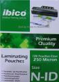 NID 250M 100pcs Lamination Pouches N-ID 250 Microns Lamination Pouch Hard Binding Card Pouch Laminating Pouch NID N.I.D.. 