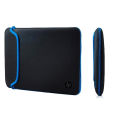HP 14 Inch Black & Blue Reversible Neoprene Sleeve for Laptop/Chromebook/Mac. 