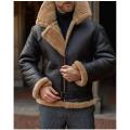 New Best style 2023 good Leather Jacket 100% Leather Men Winter Jacket, Long Lapel, Zipper, Pocket Decoration, Warm Leather Jacket. 