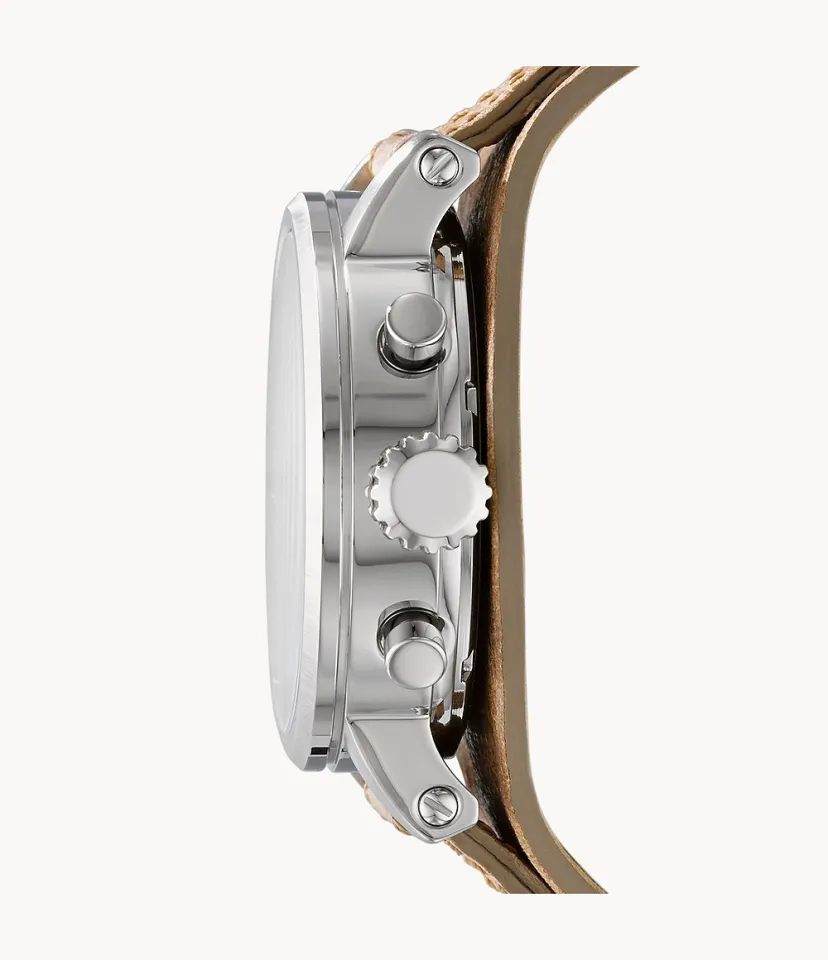 Fossil Original Boyfriend Chronograph Bone Leather Watch for Women - Main Image