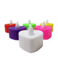 Flameless LED Candle-Heart Shaped LED candles-Multicoloured RGB light. 