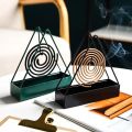 X1IQ Wholesale Mosquito Coils Stand Mosquito Coils Tray Holder Household Sandalwood Type Bracket with Lid Ash Tray Fireproof and Anti-scald Incense Burner Household. 