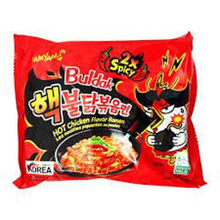 Korean 2X Spicy Hot Chicken Flavor Ramen Noodle, 140gm - Halal