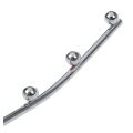Multi functional Wall Mount Iron Rod With 7 Balls In Chrome, Space Saver Hanger For Clothes, Home And Wardrobe Accessories. 