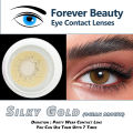 Silky Gold (OCEAN BROWN) COSMETIC COLORED CONTACT LENSES Eye Contact Lenses Forever Beauty / Disposable Lenses / Lense, Eye Lense / Color Lense / Eye Lenses For Girls Women Men. 