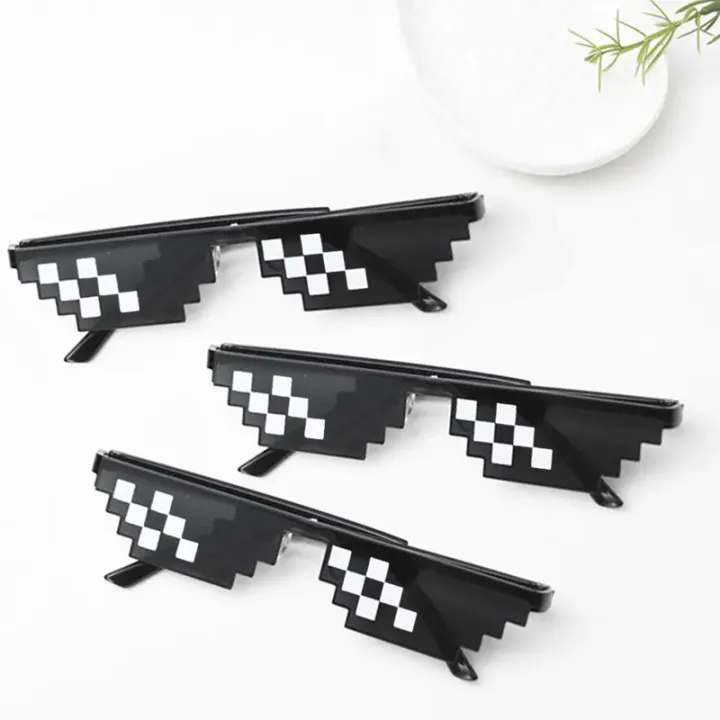 Thug%20Life%20Sunglasses%20for%20TikTok%20PUBG%20PS5%20-%20Black%20Pixelated%20Glasses%20-%20Image%203