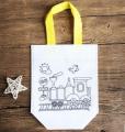 3pcs DIY Graffiti Handbags Kids Cloth Painting Bags With Picture Coloring Drawing Toys. 