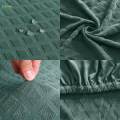 Elastic Computer Chair Slipcovers ,Stretchable Rotating Chair Seat Covers, Green. 