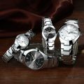 Tungsten Couple's Luminous Calendar Quartz Watch K-186. 