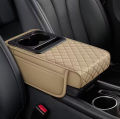 Universal Leather All Colors Car Arm Rest Cushion With Cup Holder. 