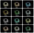 Makeup Contact Lens Multi Shades,3-Tone Eyes Color Lenses With Case *** Eye lenses for Girls & Boys *** Give a colored look to your eyes *** Soft Lens *** Party wear and casual range available *** (Water Kit & Box). 