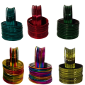 Plain metal 24 pcs. Bangles size 2.25 in for women and girls in attractive colours. 