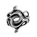 Vintage Retro Punk Ouroboros Head Natural Born Killers Adjustable Snake Serpent Rings. 