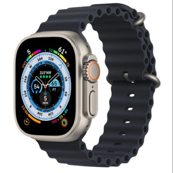 Ocean silicone Band Strap for Smart Watch Ultra 8 7 6 5 4 SE 45mm 49mm 44mm 42mm