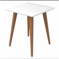 White Table-Wooden White Table-Side Table (Folding table with screwable legs). 