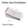 "Office Envelopes - 9 inches wide, 4 inches high, Pack of 25/50/100 for Home, Office, and Business". 