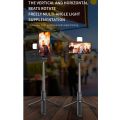 Q02S Fill Light Bluetooth Selfie Stick Tripod Mobile Phone Holder. 
