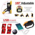 USB Rechargeable 20W COB LED Flashlight Outdoor Waterproof Flood Light USB and Power Bank Charging Strong Flashlight for Camping Traveling Hiking Cycling Workshop Car Repairing and SOS Emergency. 
