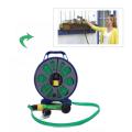 15m/50ft Flat Turntable Hose Pipe Spray Nozzle With Stand Garden Watering Flower Spray High Pressure Car Wash Water. 