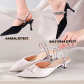 Women Shoeslaces for High Heels Shoes Decorations Buckle Lazy Shoelaces Elastic Band Anti Falling Heel Non-Slip Belt Strap. 