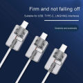 Bending Resistant Cable Cover Type-c Cable Protector Prevent Bending Breaking Anti-fouling Easy to Clean Reinforced Clip Cable Protective Cover. 