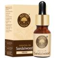 Portable Old Tree Pure Sandalwood Essential Oil for Fragrance, Skin, Bathing (15ml) - Chandan Oil with Dropper for Stress Relief Relaxation, Aromatherapy, Diffuser, Soap Candle Making. 