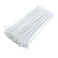 Cable Tie White / Black Clip Nylon Plastic Wire Zip Ties Self Locking 4, 6, 8, 10, 12, 14, 16 Inch ( 100 Piece In Packet ). 