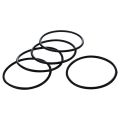 5Pcs 66mm x 60mm x 3mm Mechancal Black Rubber O Rng Ol Seal Gaskets. 
