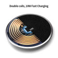 NILLKIN Fast 10W Qi Wireless Charger - Magic Disc 3rd Generation Charging Pad Classic Leather Surface for Huawei Mate 20 Pro IPhone X Xs Max Samsung Note 10 S10 S10+. 