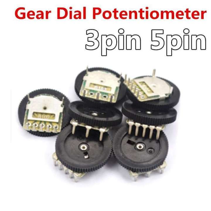10pcs 3pin 5pin tuning potentiometer B102 B103 B203 B503 B202 B502 B104 ...