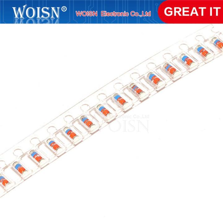 100 pcs ZMM 3V 3V3 3V9 4V7 5V1 7V5 8V2 10V 11V 12V 15V 16V 18V 20V 24V 30V LL34 SMD Zener diode package 1/2W 0.5w