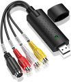 Easy Cap Capture Video Adapter with Audio | USB 2.0 | DVD, VCR Record to PC DC60. 