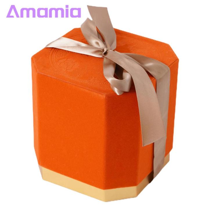 Amamia Gift Packing Paper Box Simple Beautiful Gift Box with Ribbon