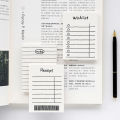 imoda 50Sheets Basic Memo Pad Time Manage Diary Note （no sticky）. 