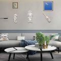 Wooden Seahorse for Nautical Decoration-2 x Wooden Decor Seahorse-Gray&White. 